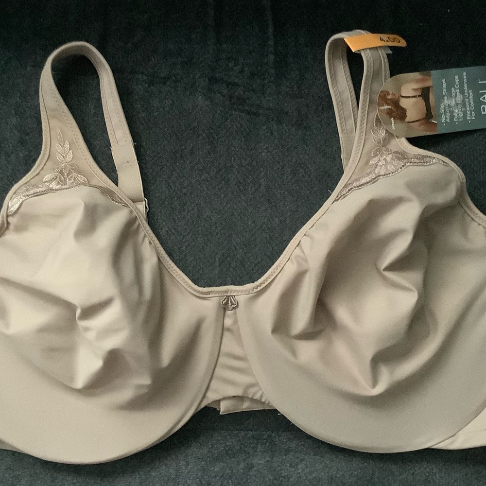 Bali Underwire DF3385 42DD Beige Bra NWT